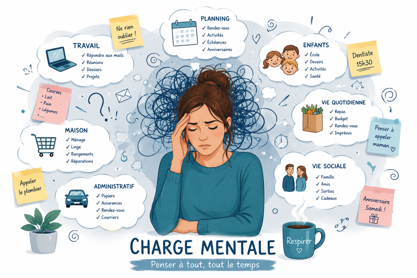 Réduire sa charge mentale